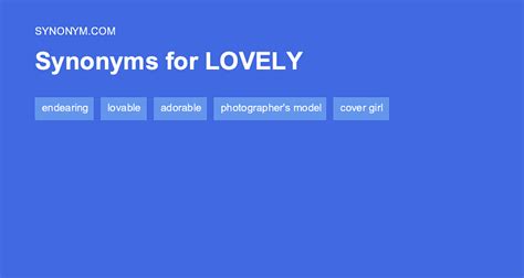 lovable synonym|lovely antonyms.